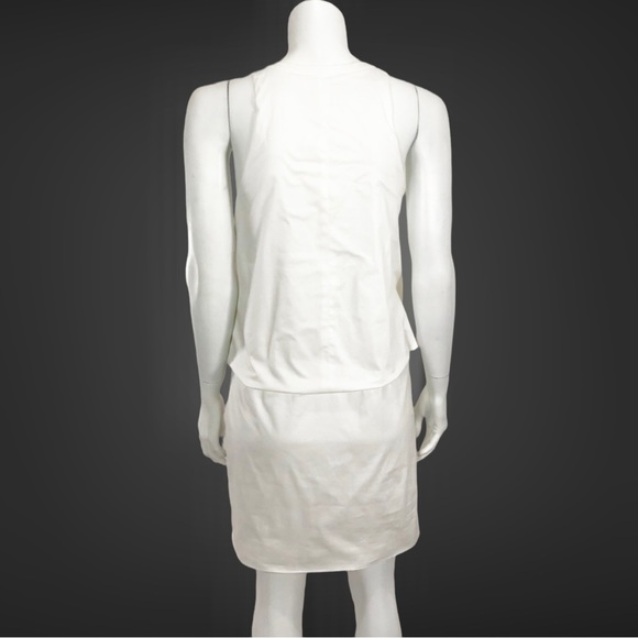 Misha Nonoo Kate Sash Dress White Sateen Cotton - Picture 6 of 11